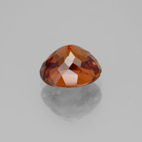 Circón naranja natural de 2,48 ct, corte óvalo, VVS