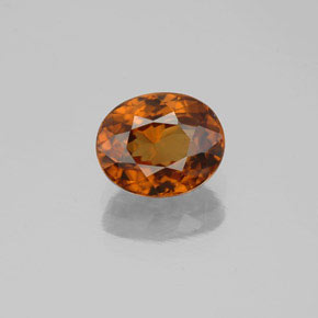 Circón naranja natural de 2,20 ct, corte óvalo, VVS-VS