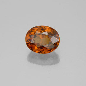Circón naranja natural de 2,20 ct, corte óvalo, VVS-VS