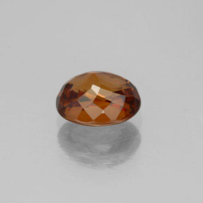 Circón naranja natural de 2,20 ct, corte óvalo, VVS-VS
