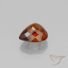 Circón Naranja oscuro natural de 2.04 ct, En forma de pera, VVS-VS
