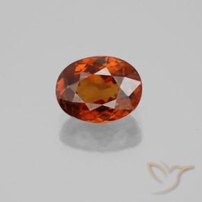 Circón Rojo claro natural de 2.43 ct, Corte Óvalo, VVS-VS