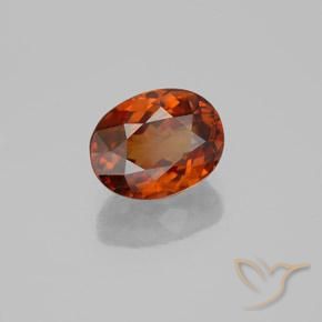 Circón Rojo claro natural de 2.43 ct, Corte Óvalo, VVS-VS