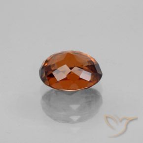 Circón naranja natural de 2,38 ct, corte óvalo, VVS-VS