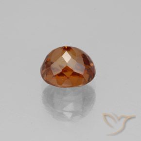 Circón Naranja oscuro medio natural de 2.42 ct, Ovalada, VVS