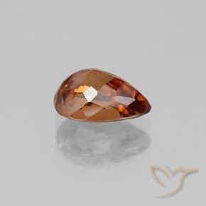 Circón Naranja medio natural de 2.10 ct, En forma de pera, VS