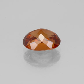 Circón naranja natural de 2,21 ct, corte óvalo, VS