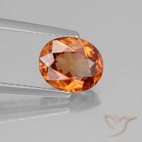 Circón Naranja fuego natural de 2.71 ct, Corte Óvalo, VS