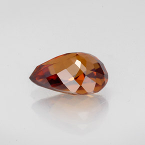 Circón Naranja medio natural de 2.08 ct, En forma de pera, VVS