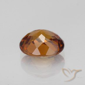 Circón naranja natural de 2,11 ct, corte óvalo, VVS