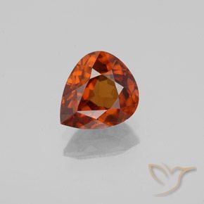 1.59ct Natural Ámbar naranja Circón, En forma de pera, VVS