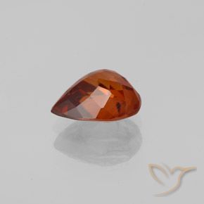 Circón Ámbar naranja natural de 1.59 ct, En forma de pera, VVS