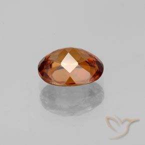 Circón naranja natural de 1,85 ct, corte óvalo, VVS-VS