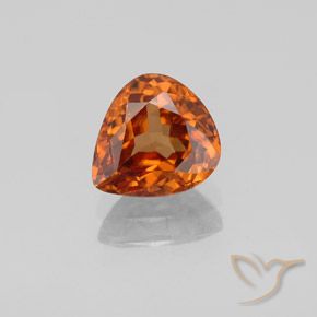 1.83ct Natural Naranja rojizo Circón, En forma de pera, VVS