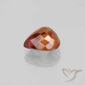 Circón Naranja rojizo natural de 1.83 ct, En forma de pera, VVS