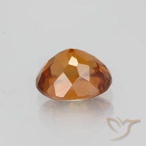Circón naranja natural de 1,78 ct, corte óvalo, VVS-VS