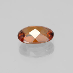 Circón naranja natural de 1,98 ct, corte óvalo, VVS