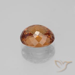 Circón Naranja medio natural de 2.34 ct, Ovalada, VVS-VS