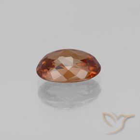 Circón Naranja oscuro natural de 1.86 ct, Ovalada, VVS