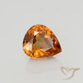 Circón Marrón naranja natural de 1.36 ct, En forma de pera, VVS