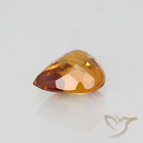 Circón Marrón naranja natural de 1.36 ct, En forma de pera, VVS