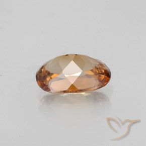 Circón Naranja medio natural de 1.83 ct, Ovalada, VVS