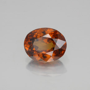 Circón naranja natural de 1,99 ct, corte óvalo, VS