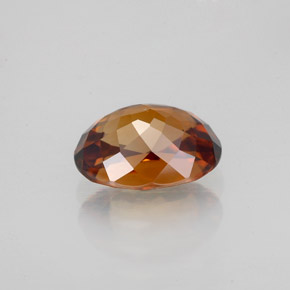 Circón Naranja oscuro medio natural de 2.12 ct, Corte Óvalo, VVS