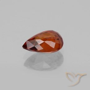 Circón Naranja rojizo natural de 1.87 ct, En forma de pera, VVS