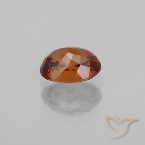 Circón Naranja oscuro natural de 1.85 ct, Ovalada, VVS