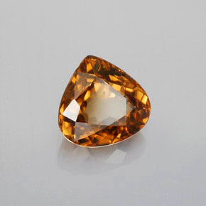 Circón naranja natural de 1,80 ct, en forma de pera, VVS-VS