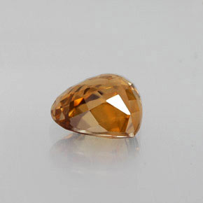 Circón naranja natural de 1,80 ct, en forma de pera, VVS-VS