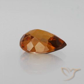 Circón Naranja oscuro natural de 1.95 ct, En forma de pera, VS