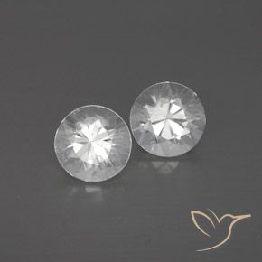 2.52ctw Natural Blanco Circón, Redondo, VVS-VS