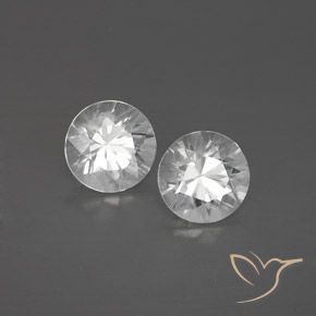 Gemas de Circón Blanco natural de 2.52 ct, Redondo, VVS-VS