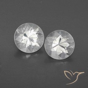 Gemas de Circón Blanco natural de 2.51 ct, Redondo, VVS-VS