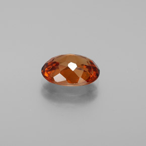 Circón Naranja oscuro natural de 2.03 ct, Corte Óvalo, VVS