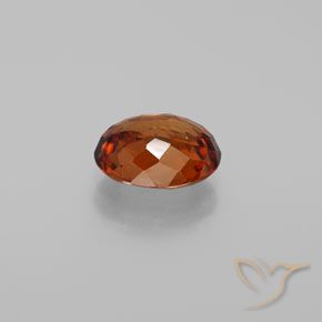 Circón Naranja oscuro natural de 2.22 ct, Ovalada, VVS