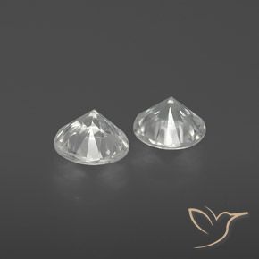Gemas de Circón Blanco natural de 2.13 ct, Redondo, VS