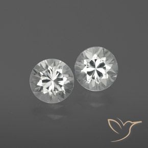 2.41ctw Natural Blanco claro Circón, Redondo, VVS-VS