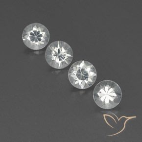 4.64ctw Natural Blanco Circón, Redondo, VVS-VS