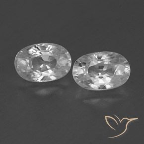 1.72ctw Natural Blanco claro Circón, Ovalada, VVS-VS