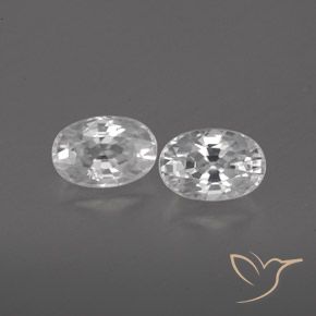 1.67ctw Natural Blanco Circón, Ovalada, VVS