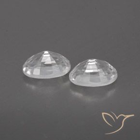Gemas de Circón Blanco natural de 1.70 ct, Ovalada, VVS-VS