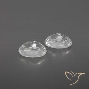 Gemas de Circón Blanco natural de 1.67 ct, Ovalada, VVS