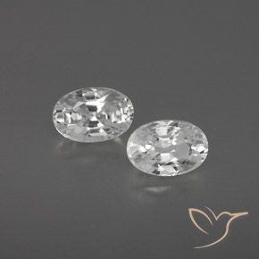 Gemas de Circón Blanco natural de 1.66 ct, Ovalada, VVS