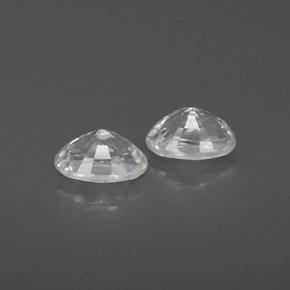 Gemas de Circón Blanco natural de 1.67 ct, Ovalada, VVS