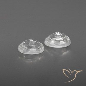 Gemas de Circón Blanco natural de 1.71 ct, Ovalada, VVS