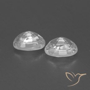 Gemas de Circón Blanco natural de 1.80 ct, Ovalada, VVS