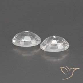 Gemas de Circón Blanco natural de 1.62 ct, Ovalada, VVS-VS